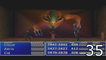Final Fantasy VII Walkthrough Part 35 - Red Dragon and Demons Gate Battle HD