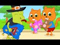 Família de Gatos - Huggy Wuggy para a Bruxa Desenho Infantil em Português Brasil