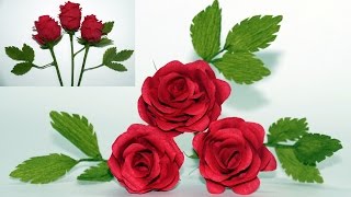 Flowers making. How to make paper flowers Rose / Crepe paper rose flower / diy paper rose/Julia DIY