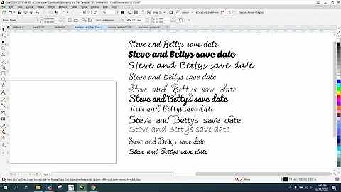 Corel Draw Tips & Tricks Text and Font make a list to show the Customer Part 2