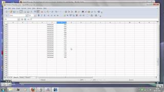 Random Number Generation using Open Office Calc