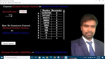 How To Construct Decimal Number to Quinary Number Use GeoGebra
