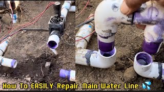 Quick Fix! Repair your main water line leak effortlessly | How to by ES Complete Yard Work 546 views 10 months ago 10 minutes, 32 seconds