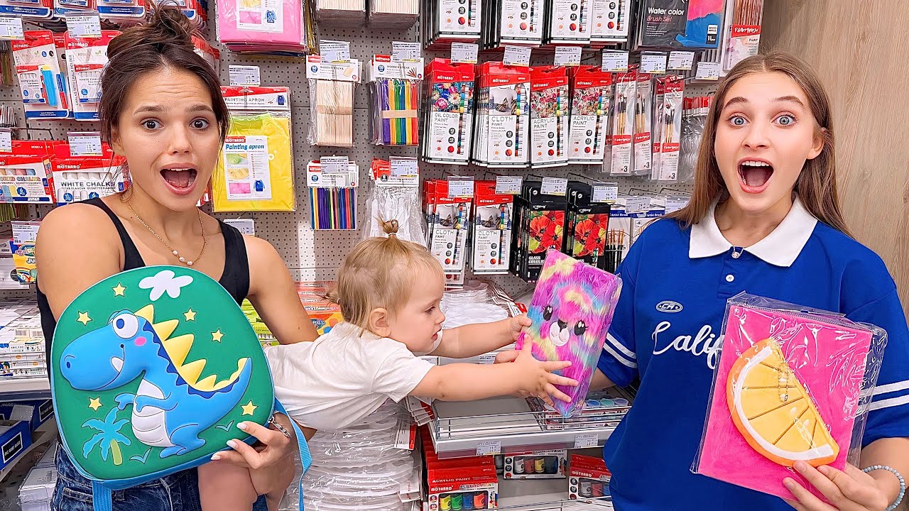 DOROTHEEA alege TOATE rechizitele Lui MIRIAM pentru Noul AN ȘCOLAR 🤣/ A ales totul pentru BEBELUȘI😱