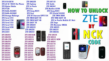 How to Unlock ZTE Phone All Model by Unlock Code