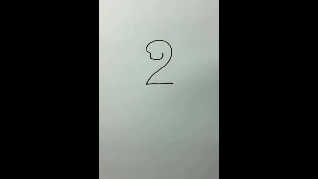 Drawing bird from Number 2 (easy)