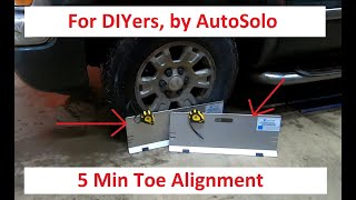 How to Set Toe with DIY Wheel Alignment Plate Kit