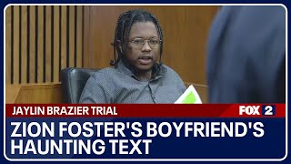 'Is you alive?'  Zion Foster's boyfriend's haunting text