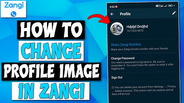How To Change Profile Image In Zangi Messenger App | Change Avatar In Zangi