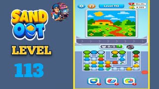Sand out color puzzle level  113 solution and walkthrough 