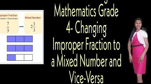 DEMO TEACHING IN MATHEMATICS|  Changing Improper Fraction to A Mixed Fraction and Vice-Versa|