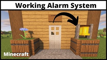 How To Make Alarm In Minecraft || Alarm System Minecraft