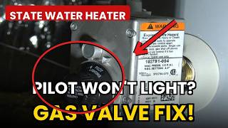 How to Replace a Gas Control Valve on a State Water Heater — Pilot Won't Light FIX