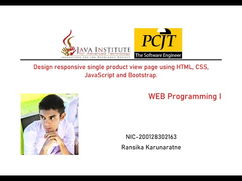 22 | Design responsive single product view page using HTML, CSS, JavaScript and Bootstrap.