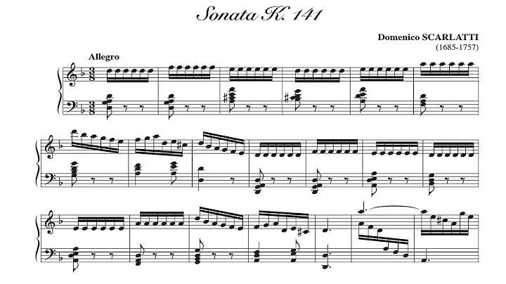 Scarlatti: Sonata in D minor K 141 - Anthony di Bo...