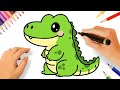 HOW TO DRAW A CUTE CROCODILE EASY ????????
