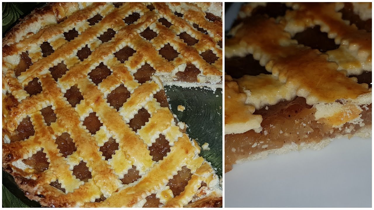 طورطا (كروسطاطا) 🍰 بالتفاح المعسل . سهلة التحضير ومذاق لا يقاوم