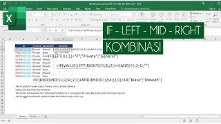 Excel Formula Combination IF LEFT RIGHT MID
