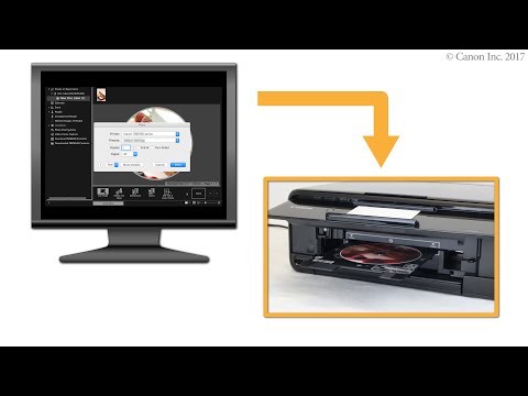 Disc label printing: from PC (Mac OS) (TS8100 series)