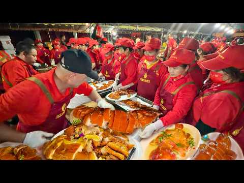 1500-Guest Ultra Luxurious Chinese Village Wedding Feast: Stunning Venue & Cantonese Cooking