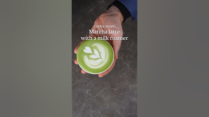 Perfect matcha latte at home