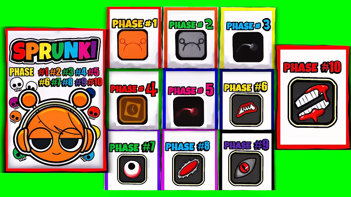 🌈SPRUNKI Blind Bag Oren | ASMR Phase 1vs2vs3vs4vs5vs6vs7vs8vs9vs10 squishy