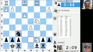 LIVE Blitz #3318 (Speed) Chess Game: Black vs CristianS in Caro-Kann: Panov-Botvinnik attack