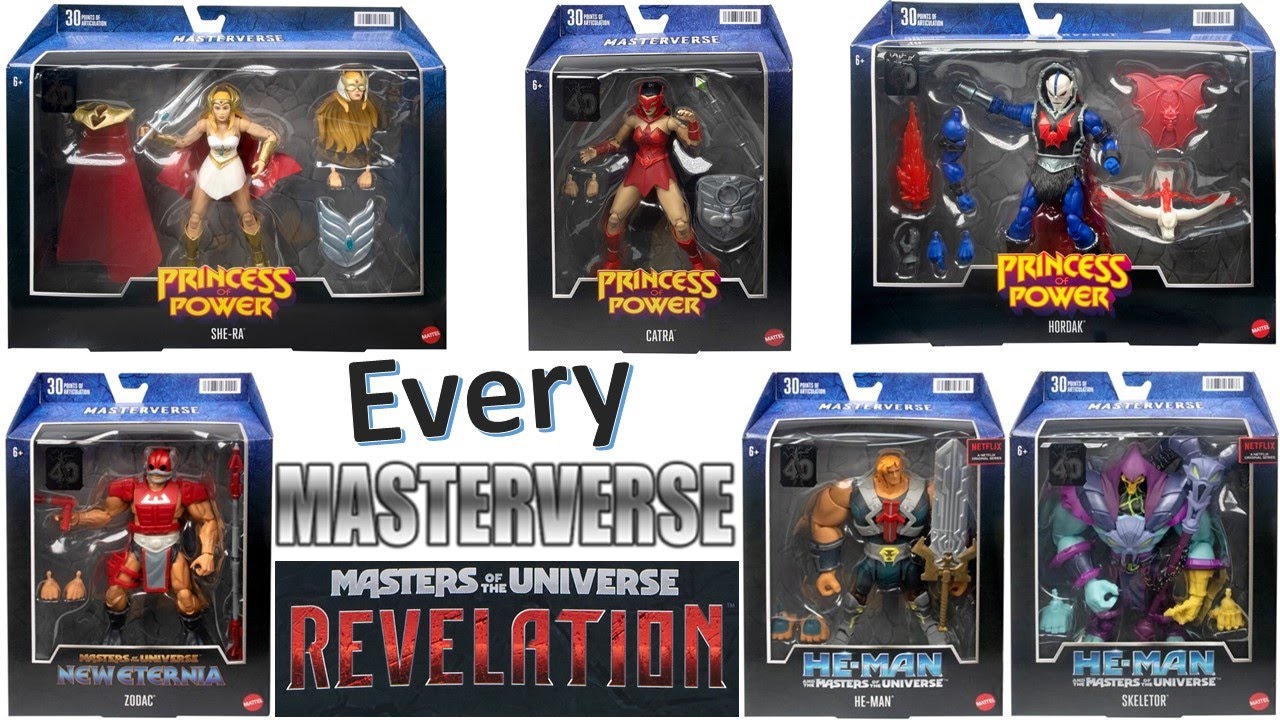 *see newer video* Every Mattel Heman Masterverse Masters of the Universe Revelation Netflix *see newer video* Every Mattel Heman Masterverse Masters of the Universe Revelation Netflix