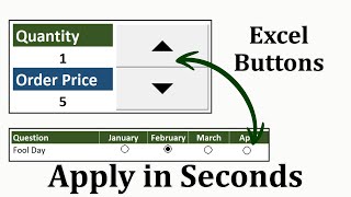 How to Use Spin and Option Button in Excel