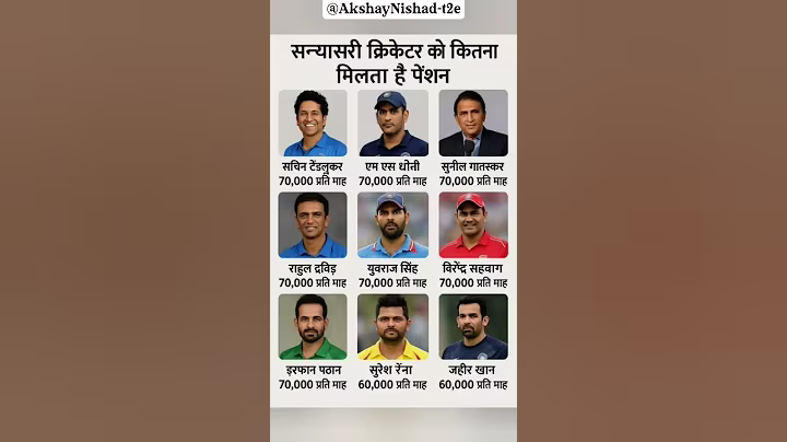 संन्यासी क्रिकेटर को कितना मिलता है पेंशन || How much pension does a retired cricketer get? #shots
