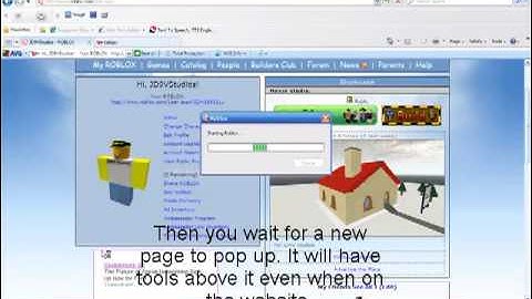 ROBLOX Tutorial August 2009 - How to Open Roblox Studio