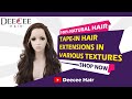 100% Natural | Tape-in Hair Extensions in Various textures | Indian Remy Bulk Hair