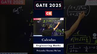 GATE 2025 Solution | Calculus | #engineeringmaths #priyankasharmagate