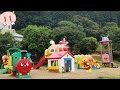 高知アンパンマン ミュージアム キャラクター たくさん 公園で遊んだよ❤ アンパンマン号 乗り物 バイキンUFO ドキンUFO アスレチック 滑り台 トイキッズ