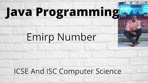 Emirp number program in Java || Twisted Prime Number In Java (Hindi)