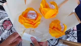 Wrapping 3Pcs Flower Bouquet