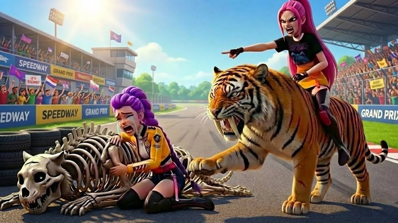 Rumi & Mira | RUMI Gets Tiger Racing Championship 🐯🏆🔥 | KPOP Demon Hunters Animation