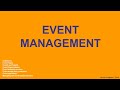 Event management