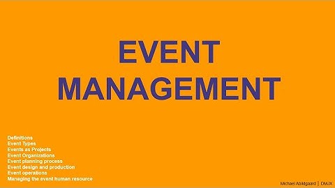 Event Management