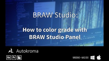 How to color grade Blackmagic RAW in Premiere Pro with BRAW Studio Panel