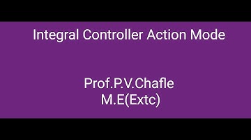 Integral control action mode