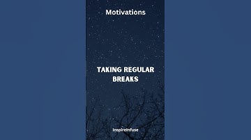 Take Regular Breaks ⏸️ to Improve Your Performance! 🏆| InspireInfuse