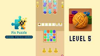 Knit Match : Yarn Puzzle Level 5 Solution Walkthrough