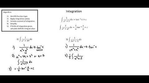 A-level Mathematics 9709: Integration of 1/(x^2+a^2)
