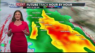 Tracking rain & thunderstorms Wednesday