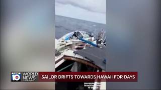 Man rescued at sea after drifting toward Hawaii for weeks