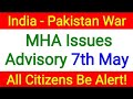India Pakistan War News • MHA Issues Advisory For All Citizens • Stock Finshots