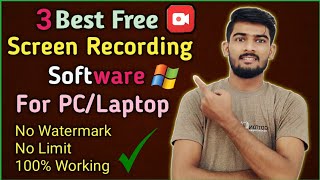 3 Best Free Screen Software For PC/Laptop | No Watermark | No Limit | 100% Working | Live Proof screenshot 2