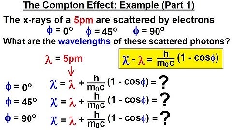 Physics - Ch 66 Quantum Mechanics 2: Basic Concepts (10 of 38) The Compton Effect: Ex. (Part 1)