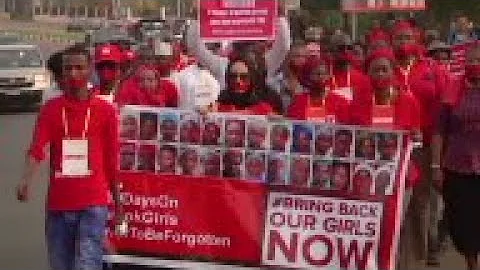 Silent protest for 219 kidnapped girls
